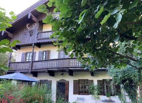 Blick zum Balkon.jpg - Besonderheit! 3,5 Zi-OG-Whg. mit viel Charme in Toplage in ÜberseeFeldwies