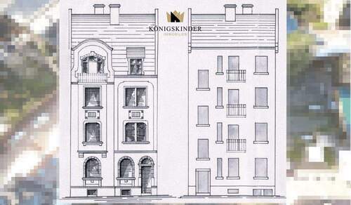 Titelbild - Sanierungsobjekt mit 5 Wohnungen im Vorderhaus, eine im Gartenhaus, komplett vermietet - gegen Gebot