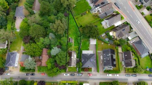 Ansicht von oben - Einfamilienhaus mit 124,00 m² in Hamburg zum Kaufen