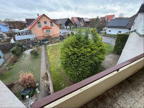 Garten / Sicht v. Balkon im OG - 