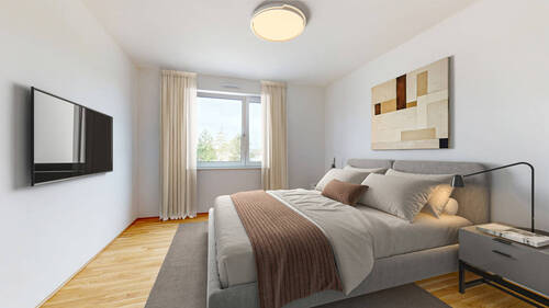 Möblierungsbeispiel SZ - 2 Zimmer Etagenwohnung zur Miete in Frankfurt am Main