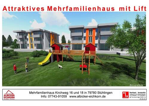 Bild 1 - 4Zi. OG mit Balkon ca. 101 m²-Wohnung 3-Kirchweg 18-79780 Stühlingen