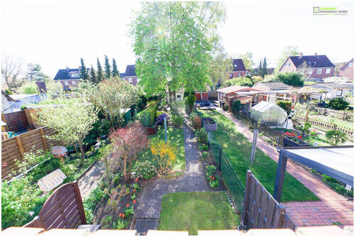 Blick auf den Garten - 4 Zimmer Reihenmittelhaus in Elmshorn