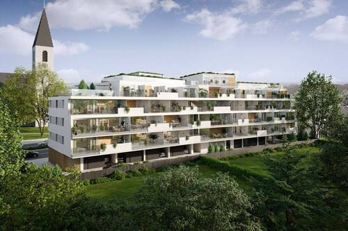 visu westen tageslicht.jpg - Luxuriös, effizient, nachhaltig! - moderne 2-Zimmer-Neubauwohnung mit Westbalkon! Bis zu 40% Abschreibungsmöglichkeit und 150.000,-€ KFW-Darlehen