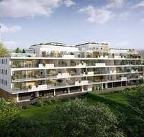 Luxuriös, effizient, nachhaltig! - moderne 2-Zimmer-Neubauwohnung mit Westbalkon! Bis zu 40% Abschreibungsmöglichkeit und 150.000,-€ KFW-Darlehen - Nürnberg Eibach