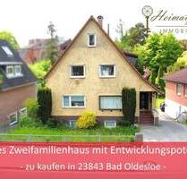 Großes Zweifamilienhaus mit Entwicklungspotenzial - zu kaufen in 23843 Bad Oldesloe -