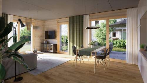 Visualisierung Wohnbereich - 2 Zimmer Etagenwohnung zum Kaufen in Marktoberdorf