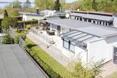 Bungalow Ansicht vom Poolbereich - 2 Zimmer Bungalow in Sommersdorf