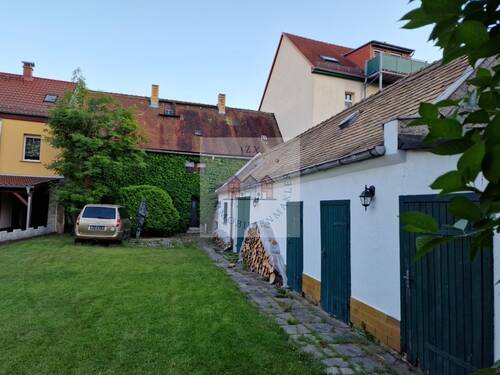 Blick vom Garten zum Haus - 6 Zimmer Reihenmittelhaus zum Kaufen in Markranstädt