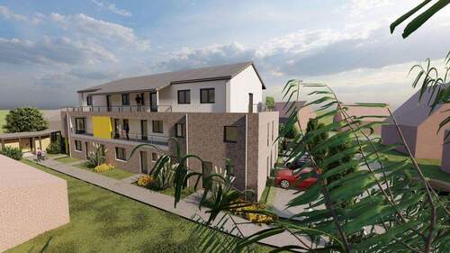 Visualisierung - Moderne Neubau-Erdgeschosswohnung mit Garten und Terrasse im Herzen von Sonsbeck: Zentral leben im neuen 'Hanßen Bogen'!