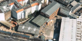 Vogelperspektive - Halle in Berlin