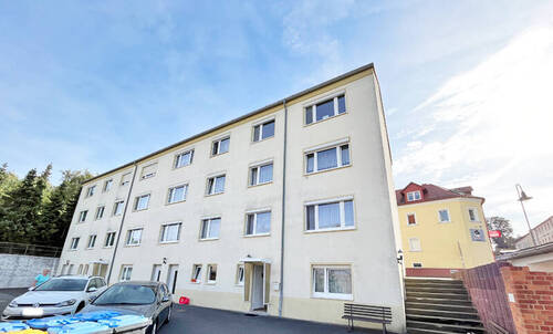 Hausansicht hinten - helle Eigentumswohnung in Ostrau