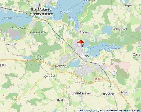 Karte fern - Grundstück in Eutin