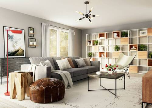 Aura-136-Wohnzimmer-2.jpg - 4 Zimmer Mehrfamilienhaus, Wohnhaus in Großlittgen