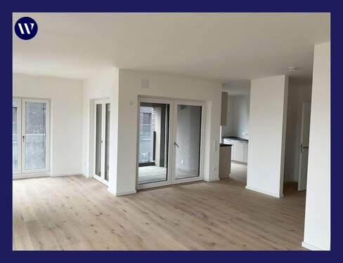 Wohnen-Essen mit Küche - Moderner Wohnkomfort - viel Platz + Freiraum! 3 Zimmer + Loggia, Einbauküche, Tageslichtbad,Gäste-WC