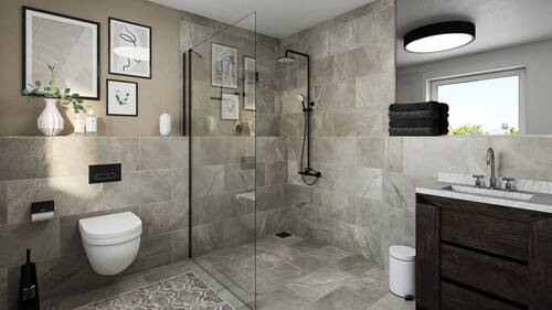 Badezimmer Wohnung 9 im Gebäude 1 - 