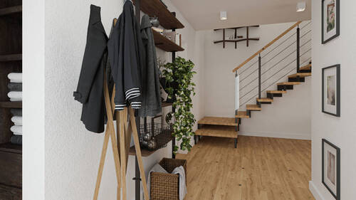 Flur Wohnung 3 im Gebäude 1 - 