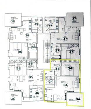 Wohnungsgrundriß - 