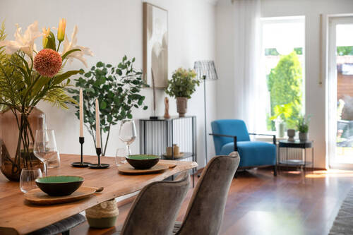 Essplatz im offenen Raumfluss - 5 Zimmer Reihenmittelhaus zum Kaufen in Aschheim
