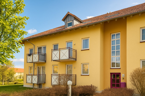 Hausansicht - Komfortabel wohnen: Attraktive 2-Zimmer-Wohnung mit Balkon