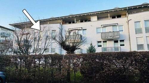 Rückseite - 2-Raum-Wohnung mit Tiefgaragenstellplatz in Leipzig-Lindenthal