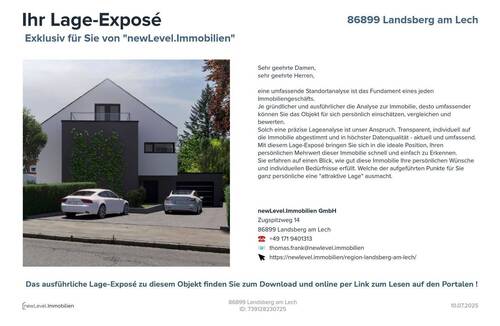 Hinweis auf das Lage-Exposé - 