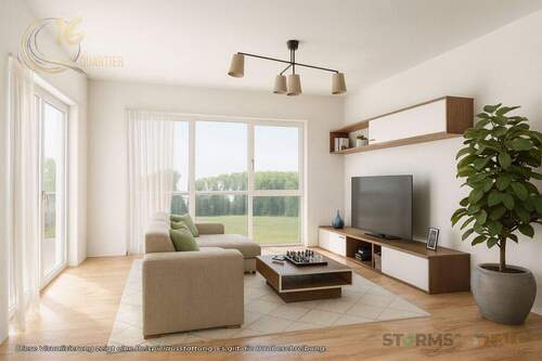 Wohnzimmer - 2 Zimmer Etagenwohnung zum Kaufen in Übach-Palenberg