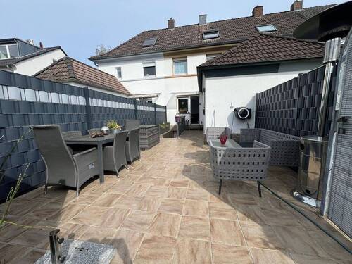 Hinteransicht Terrasse - 