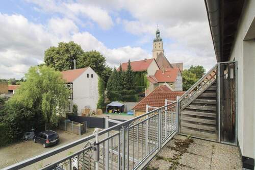 Blick vom Balkon - 2 Zimmer Einfamilienhaus in Bad Schmiedeberg