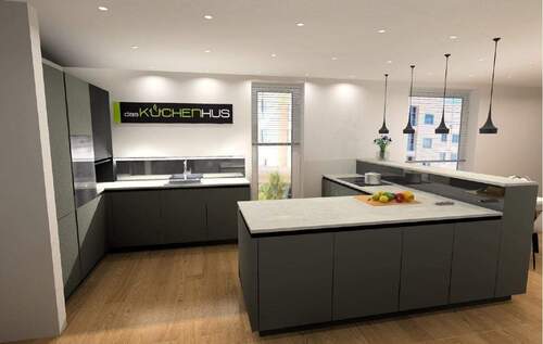 Küche mit Einbauküche - 3 Zimmer Etagenwohnung zur Miete in Schleswig