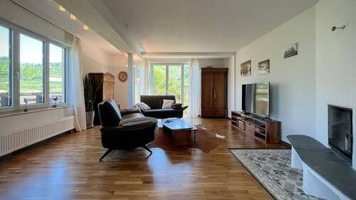 Wohnbereich mit Kamin für gemütliche Stunden zur kalten Jahreszeit - 