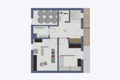 Grundriss Kellergeschoss/Einliegerwohnung - 