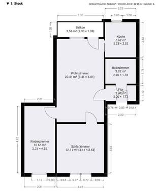 Bild1 - 3-Raumwohnung mit Einbauküche und Balkon