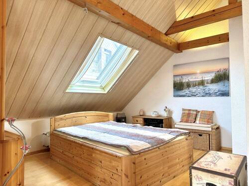 Schlafbereich im Dachstudio - 