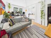 Wohnzimmer - 2 Zimmer Etagenwohnung zur Miete in Mannheim / Lindenhof