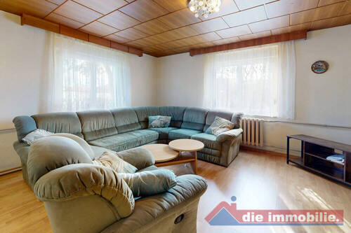 Wohnzimmer mit großzügigem Raumangebot - 