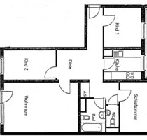 Vermietete 4 Zimmer-Wohnung mit Loggia - Wiesbaden