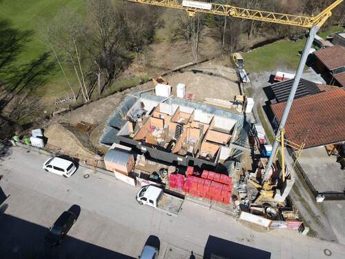 Drohnenaufnahme 13.03.26 - 3 Zimmer Terrassenwohnung zum Kaufen in Raubling