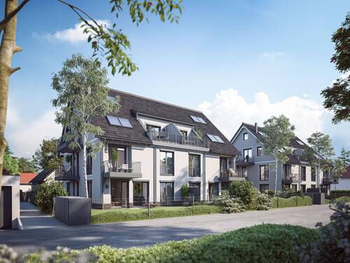 Visualisierung (Häuser A und B) - 3 Zimmer Etagenwohnung in München