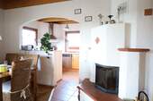 Essbereich mit Kaminofen - 