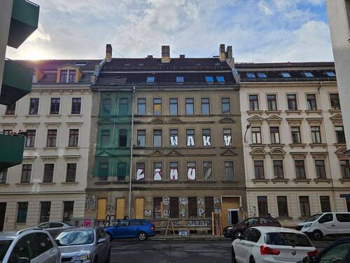 Hausansicht.jpg - 2 Zimmer Mehrfamilienhaus, Wohnhaus in Leipzig