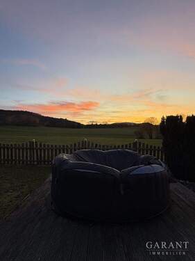 Außenansicht (Abendstimmung) - 6 Zimmer Einfamilienhaus in Aalen