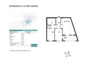 Wohnung H1.2.3 mit Loggia - 