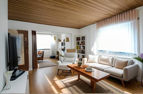 Illustriertes Wohnzimmer - 