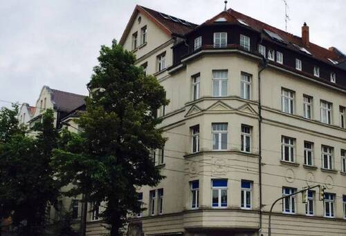 Coppistraße 53a - Hausansicht - Sicher vermietet: DG-Wohnung mit großer Sonnenterrasse in gefragter Lage von Leipzig