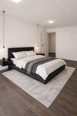 Schlafzimmer visualisiert - 2 Zimmer Etagenwohnung in Mannheim