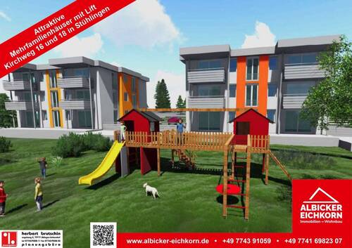 Bild 1 - 3 Zi. DG mit Balkon ca. 85 m²-Wohnung 6-Kirchweg 16-79780 Stühlingen