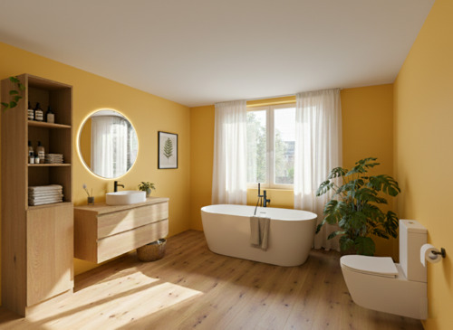 Unverbindliche Visualisierung Bad.png - Erstbezug: Familienwohnung mit großer Südwest-Terrasse