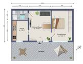 Grundriss-Skizze Bungalow - 