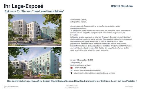 Hinweis auf das Lage-Exposé - 